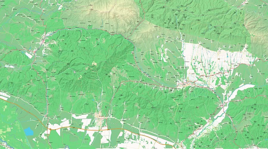Požega-Slavonia County map