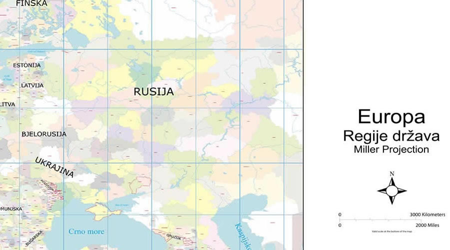 Europe - regions of European countries