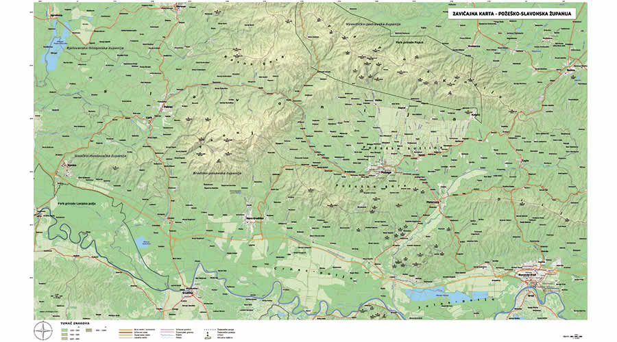 Native school map Požega-Slavonia County