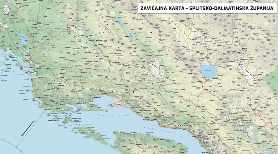 Split-Dalmatia County School Map