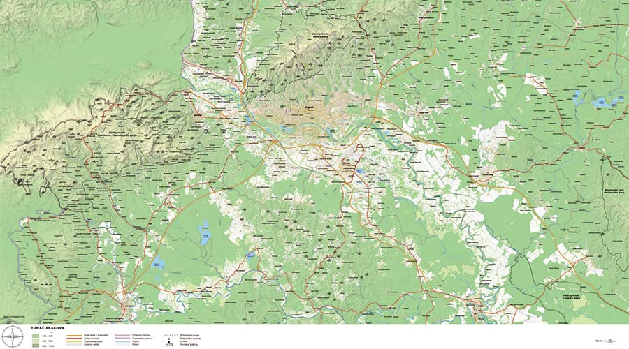 Zagreb County School Map