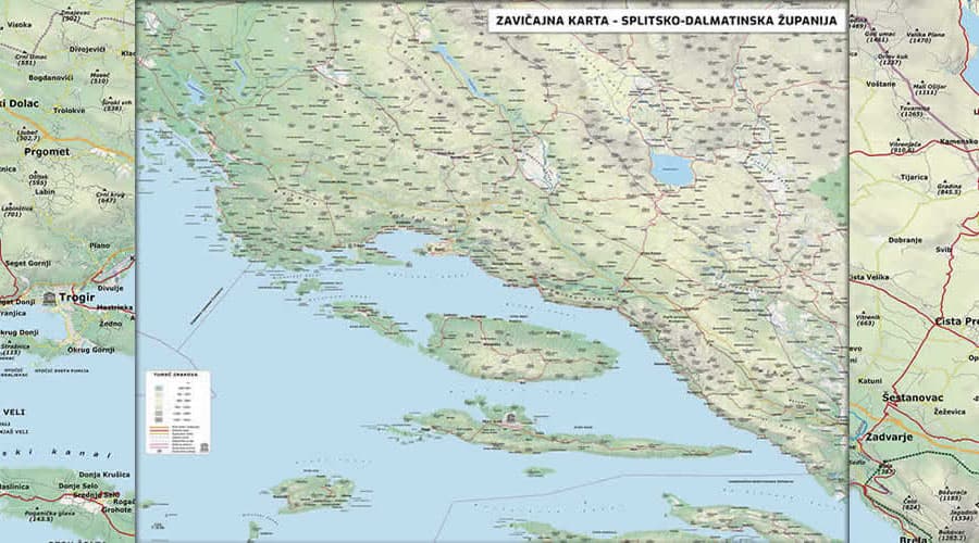 Split-Dalmatia County School Map