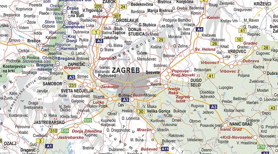 Auto karta Hrvatske