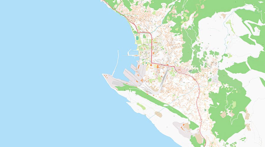 Bar (Crna Gora) plan grada