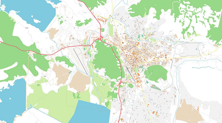 Nikšić (Crna Gora) plan grada