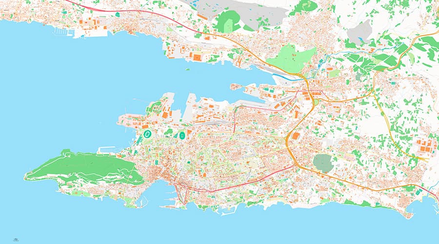 Split plan grada