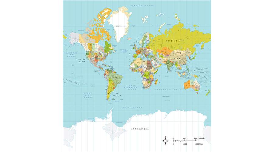 Mercator politička karta