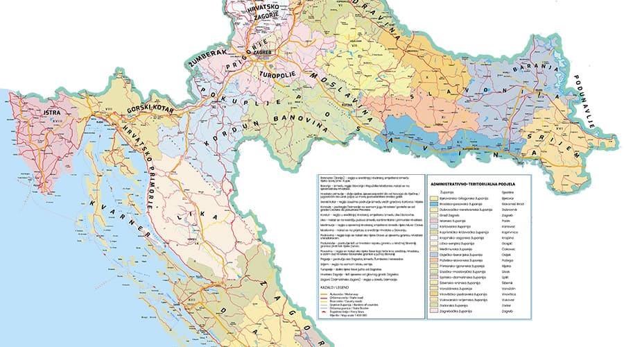 Hrvatska karta regija