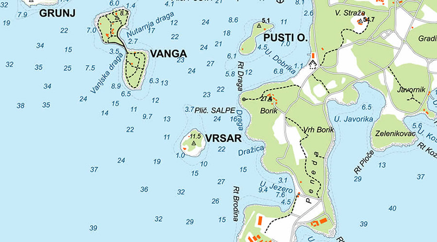 Brijuni nacionalni park karta Vanga