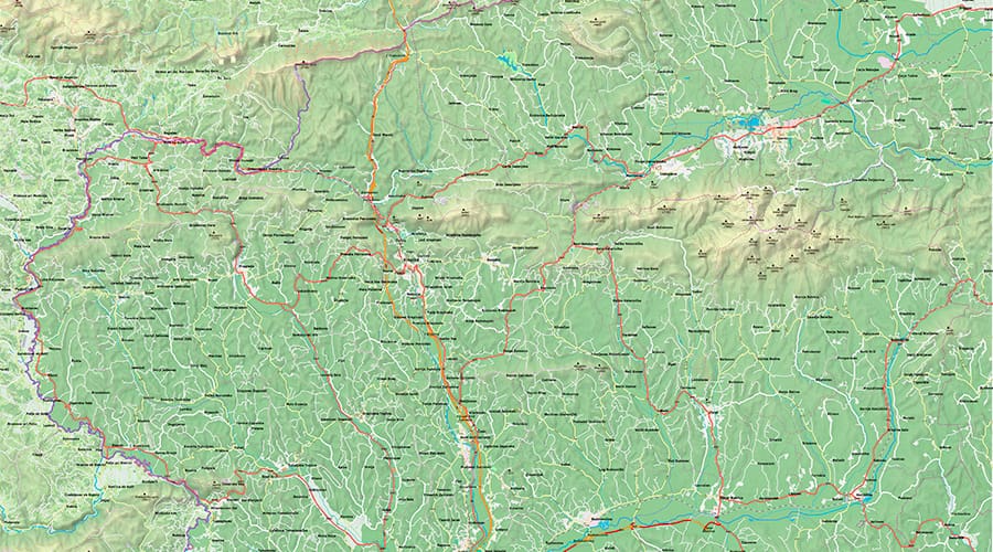 Krapinsko-Zagorska županija karta