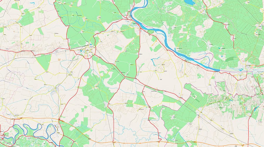 Vukovarsko-Srijemska županija karta